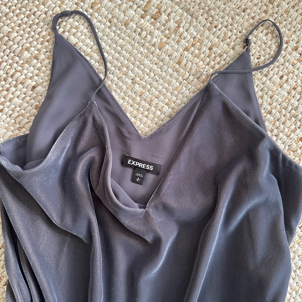 Express Velvet Downtown Cami, Size S. - Picture 2 of 4